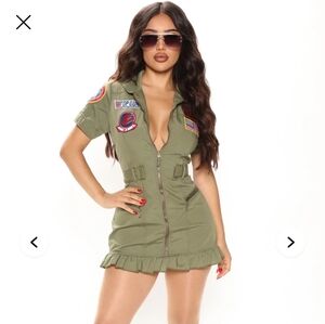 Leg Avenue Top Gun Flight Mini Dress